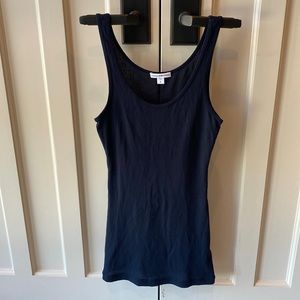 James Perse dark navy ribbed tank top - size 0